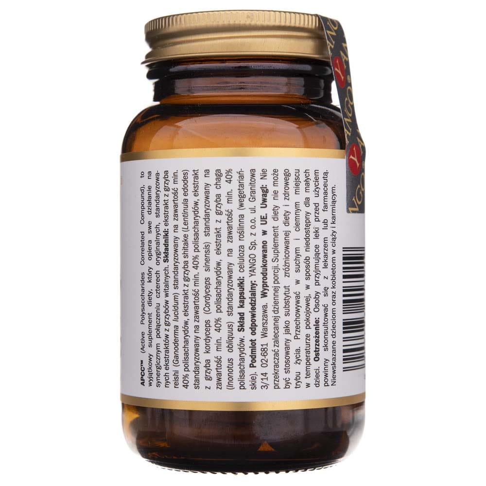 Yango APCC™ - Reishi, Shitake, Cordyceps, Chaga - 50 Capsules