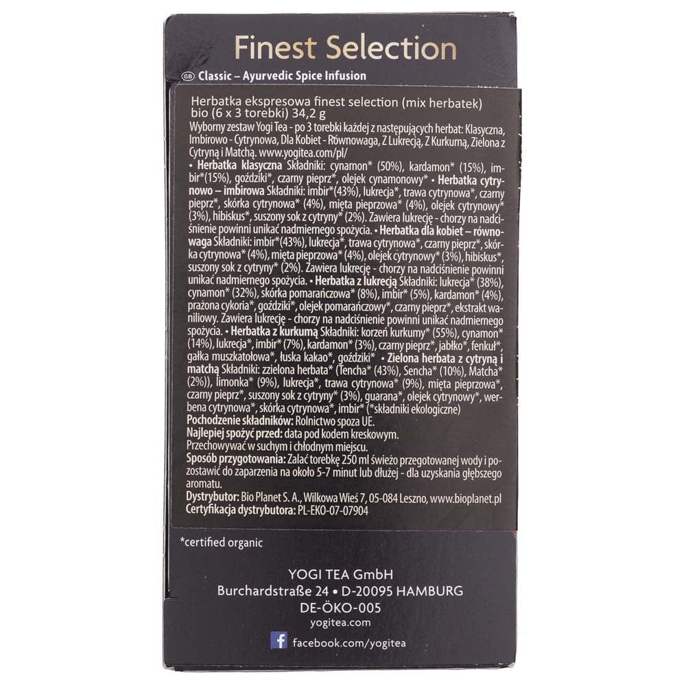 Yogi Tea Finest Selection Mix - 18 sachets