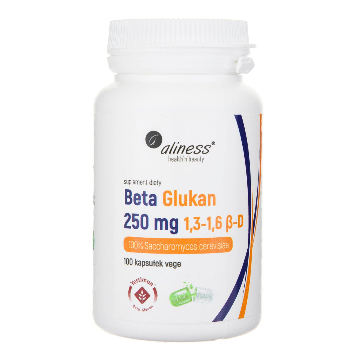 Aliness Beta Glucan 1.3-1.6 β-D 250 mg - 100 Veg Capsules