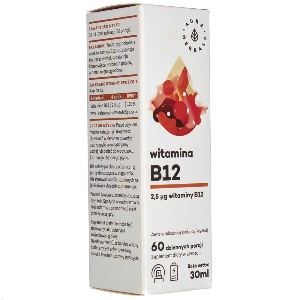 Aura Herbals Vitamin B12, aerosol - 30 ml