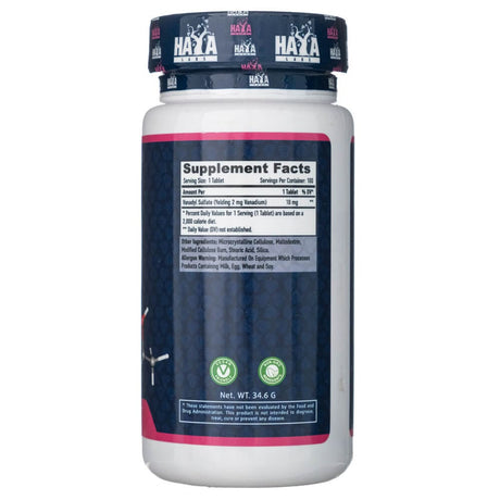 Haya Labs Vanadyl Sulfate 10 mg - 100 Tablets