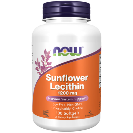 Now Foods Sunflower Lecithin 1200 mg - 100 Softgels