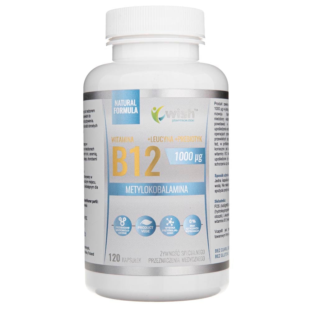 Wish Vitamin B12 1000 mcg + Probiotic - 120 Capsules